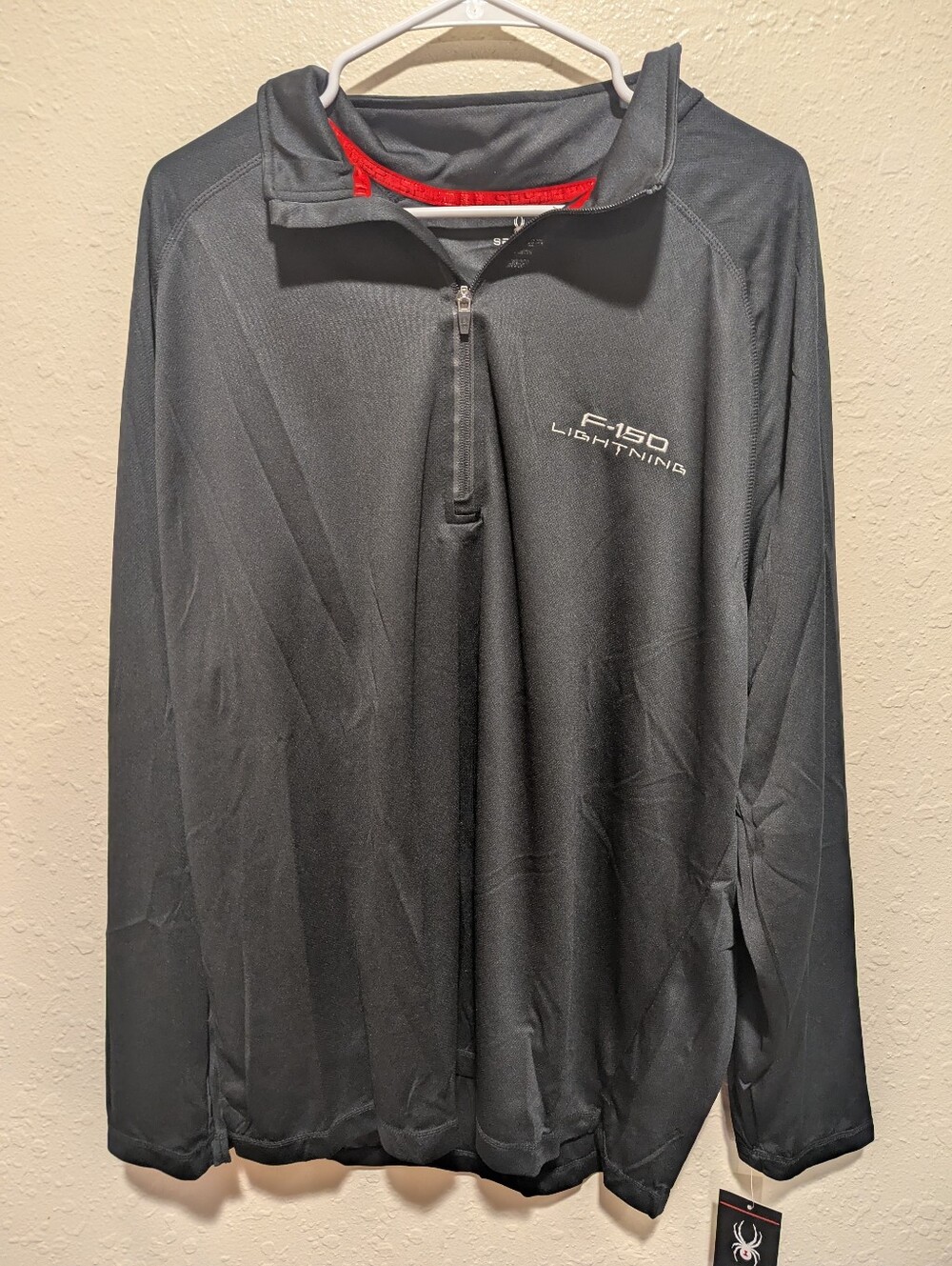 Spyder F-150 Lightning Men's 2XL Black 1/4 Zip Mock Neck Pullover Top New